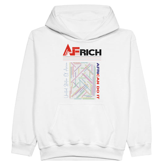 7f751179-5c31Cozy youth hoodie with 80% ring-spun cotton, OEKO-TEX certified, drawcord-free hood for safety. Perfect for everyday wear with eco-friendly materials.