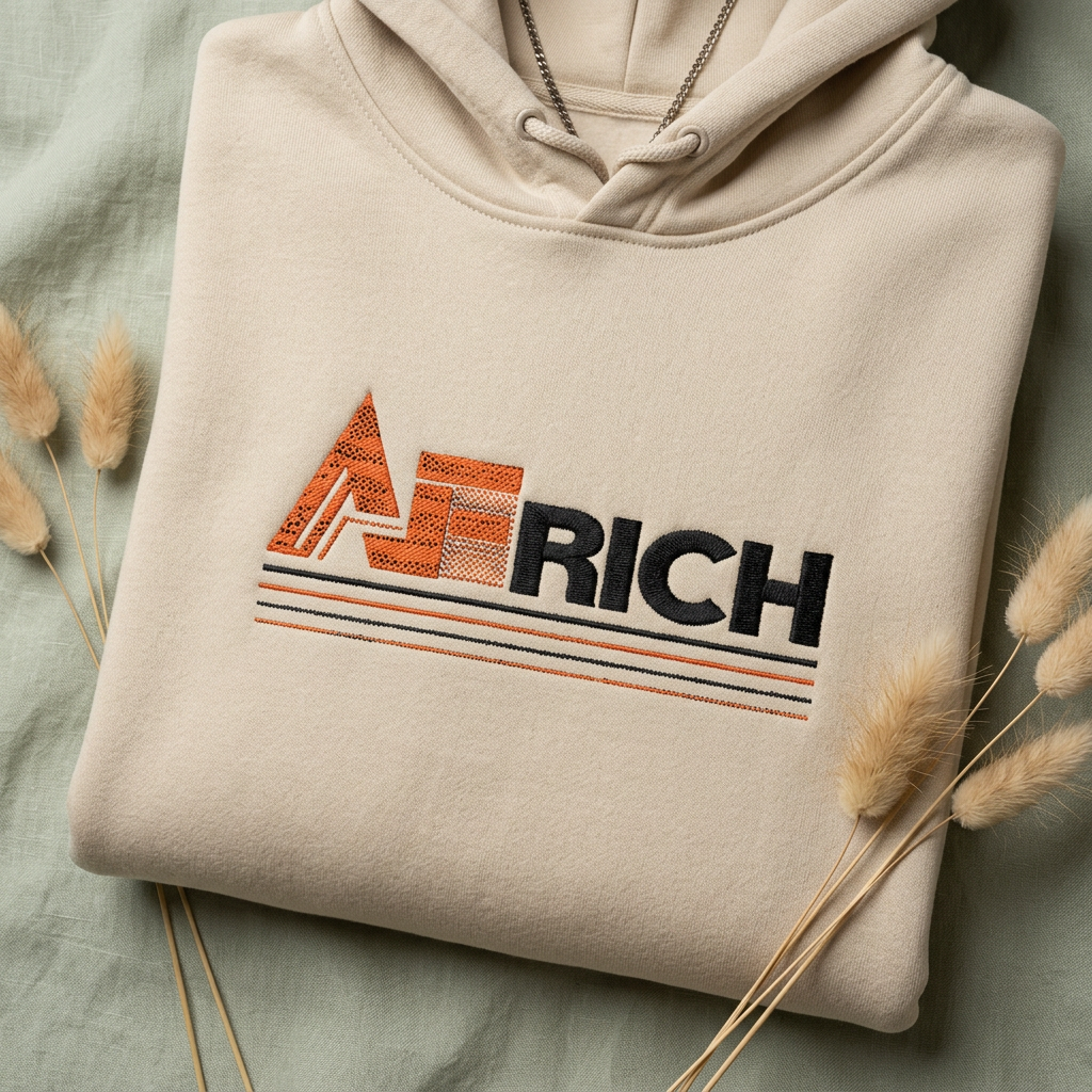 Africh Logo Hoodie — Modern Afro Pride Pullover