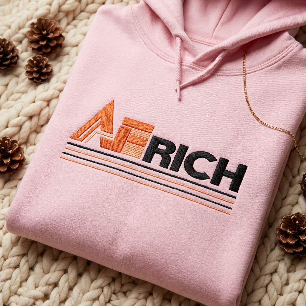 Africh Logo Hoodie — Modern Afro Pride Pullover