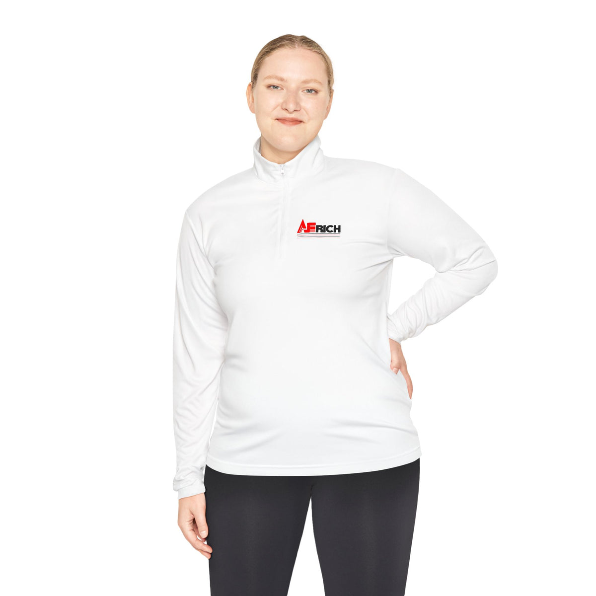 Africa Graphic Quarter-Zip Pullover — "United States of Africa" Back Print