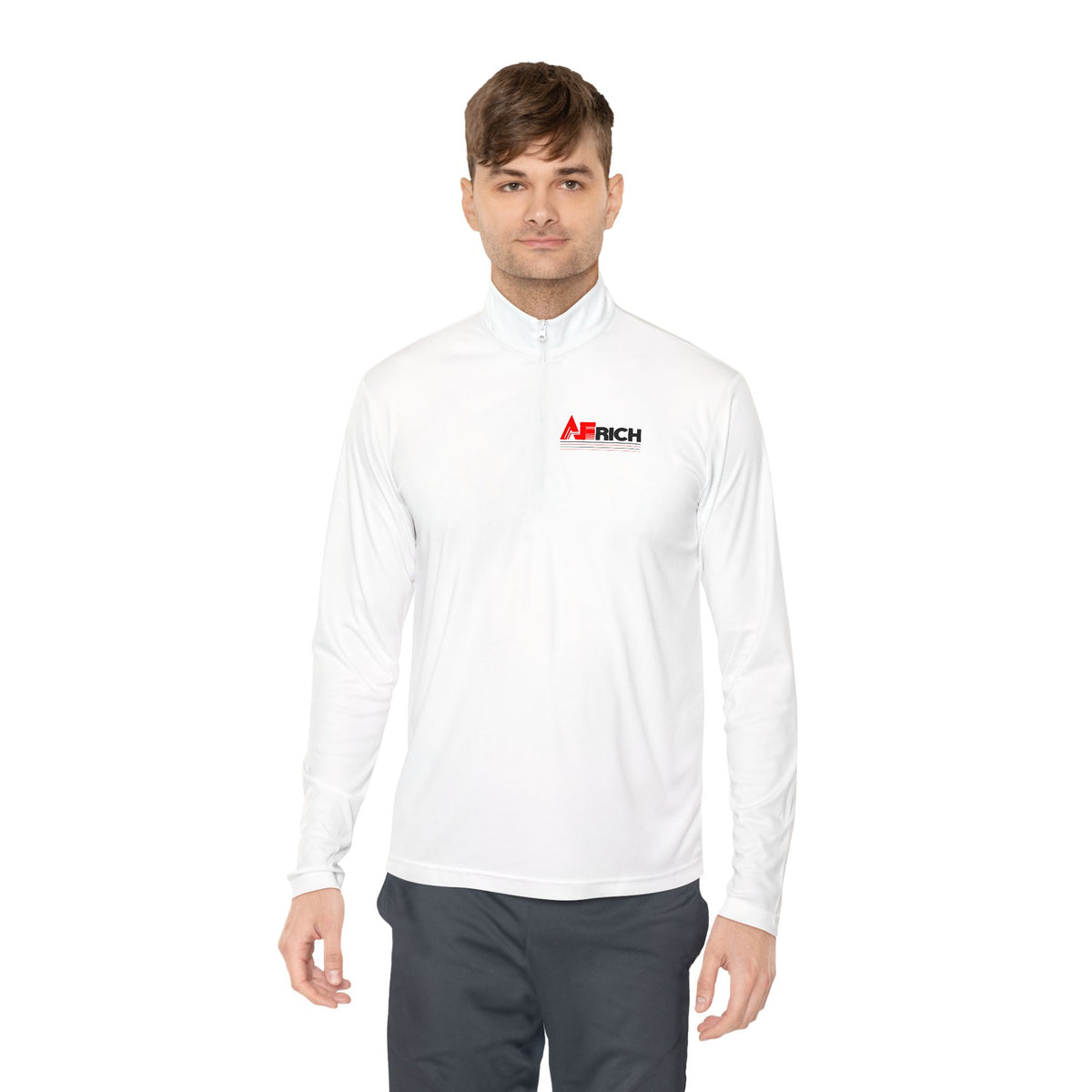 Africa Graphic Quarter-Zip Pullover — "United States of Africa" Back Print